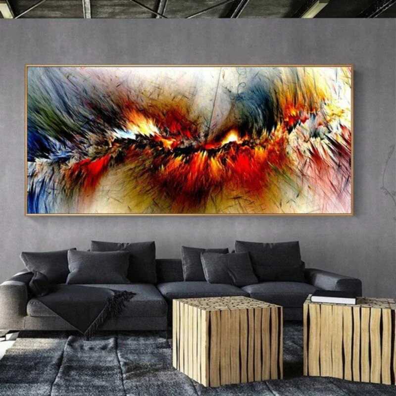 Abstract Clouds Painting Modern Home Decor Wall Art Pictures for Living Room Canvas Prints Colorful Posters and PrintsXJ241016