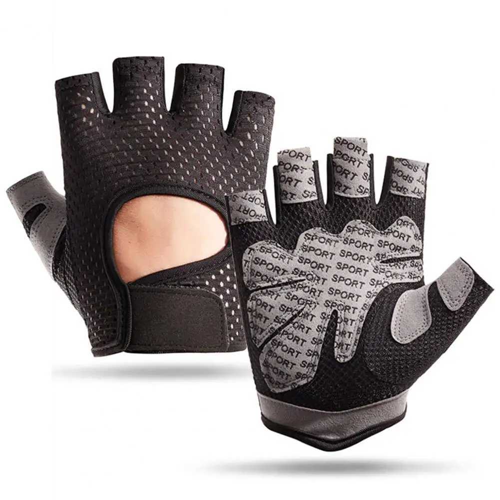 Fitn Gloves Gym Outdoor Fitn Gloves Non slip Half Finger Sports Gloves Full Palm Used for Outdoor WeightliftingW241018
