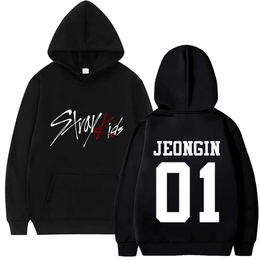 Trend Kpop Stray Kids SKZ Hooded sweatshirts Men Women Fleece Straykids Seungmin FELIX HYUNJIN JEONGIN MINHO Printed HoodieC241018