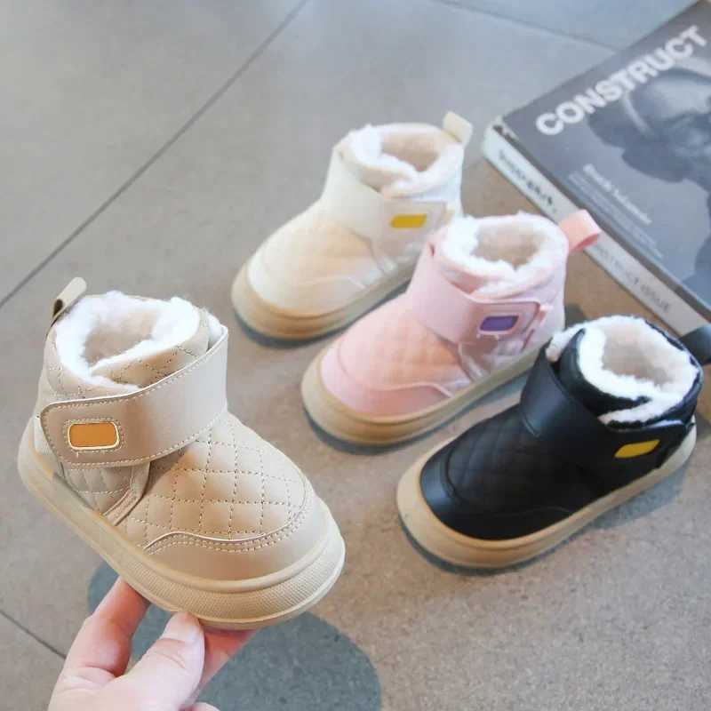 Boots Winter childrens snow boots plush warm baby shoes toddler shoes baby cotton shoes H241018