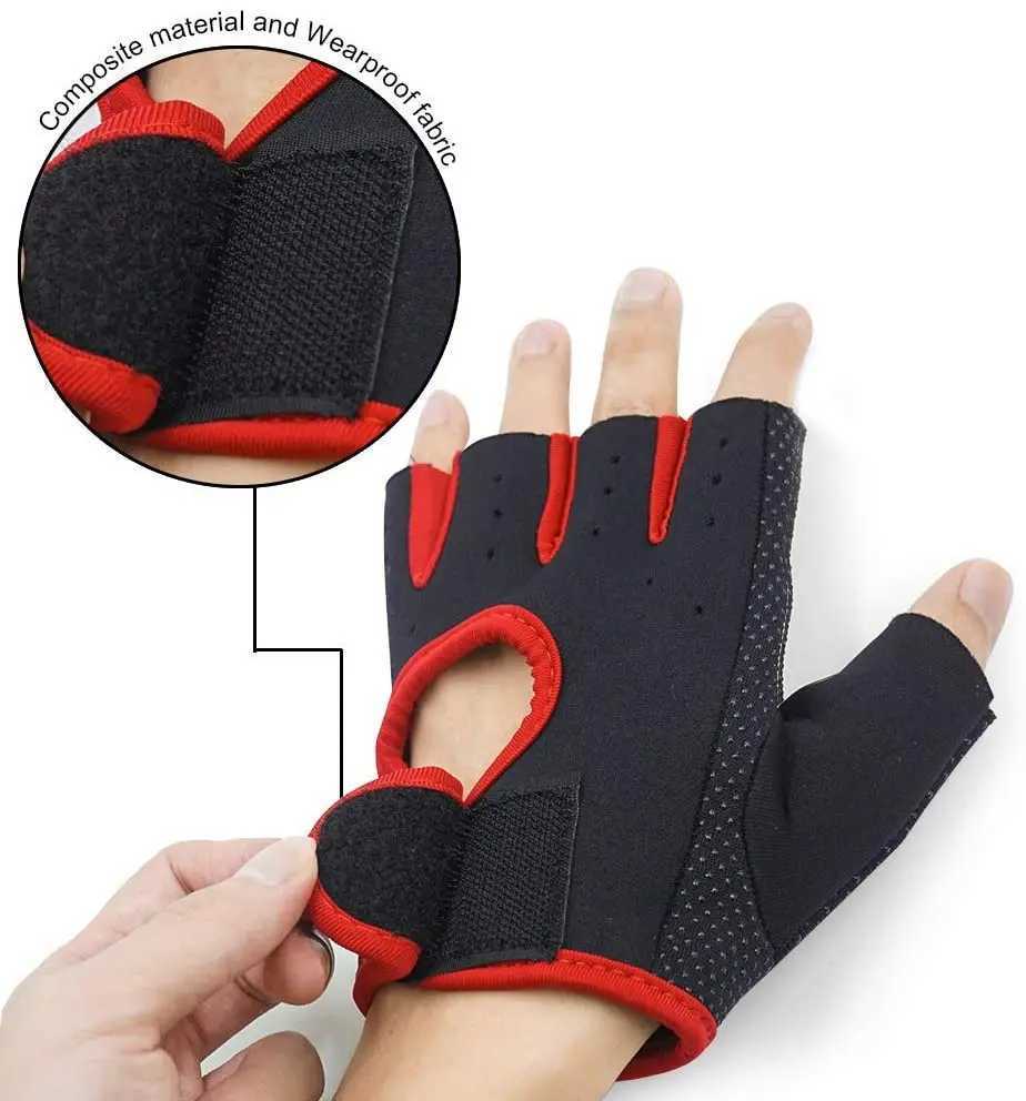 1 pair of childrens finger exercise gloves - anti slip fitness gloves for childrens bicyclesW241018