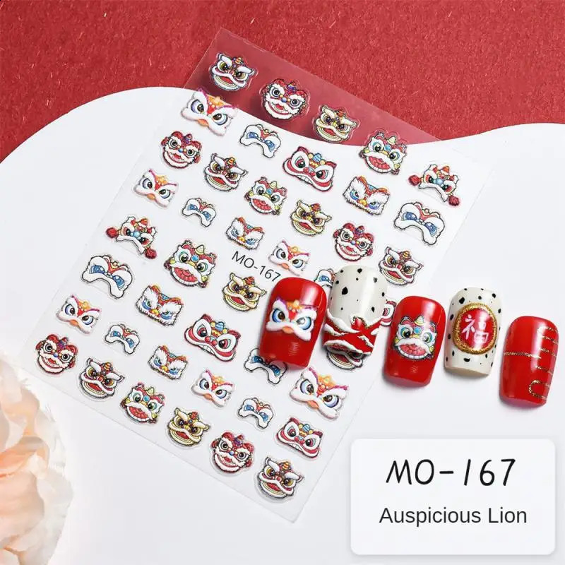 1~20PCS Cute Nail Art Sticker Bring Good Luck And Wealth Exquisite Year Celebration Nail Decoration Nail Stickers 241017