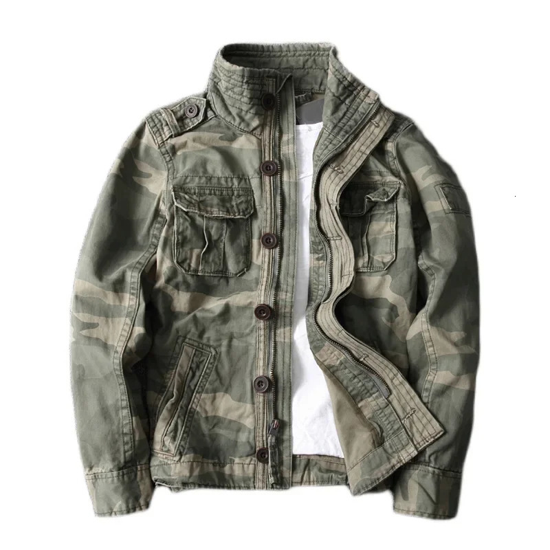 Autumn Winter Mens Camo Jacket Sportswear Thick Khaki Men Military Camouflage Coat Male Outdoor Work Cargo 241018
