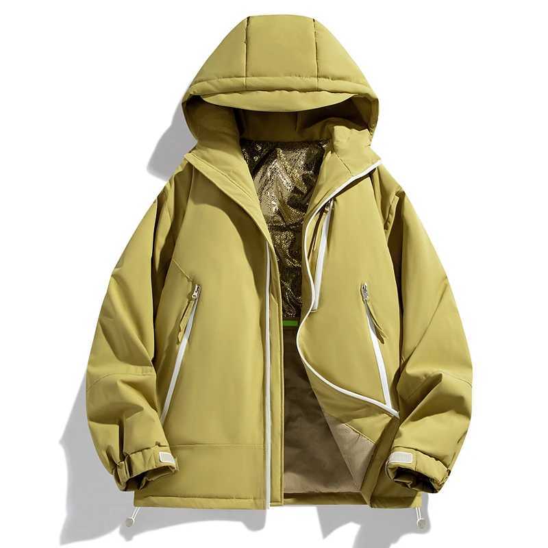 Big Size Mens Winter Jacket Hooded Zip-up Padding Oversize Parkas Men Padded Autumn Outerwear Male Waterproof Coat Windbreaker LX241018