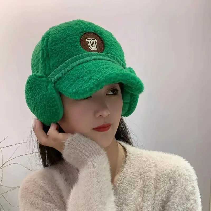 2024 New Style Personality Letters Fall and Winter Warming Ear Protector Casual Baseball CapX241018