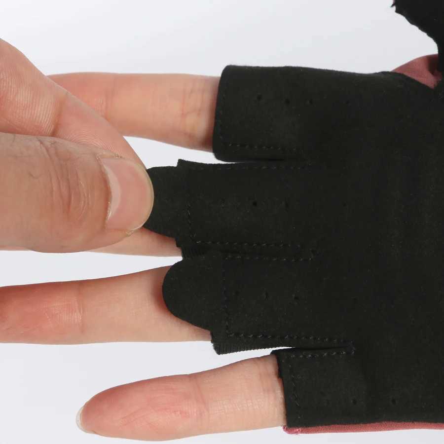 Mens and womens non slip yoga gloves cotton half finger gloves breathable outdoor cycling Pilates sports fishingW241018