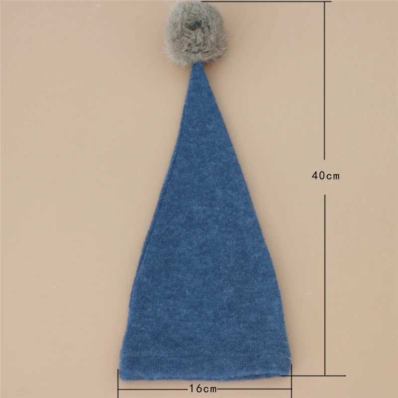 Photo Photography Props Cap Hat Newborn Photography Props Knit Fur Ball Newborn Hats Baby Photoshooting LX241018