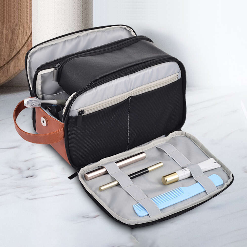 Large Toiletry Organizer Dopp Kit Makeup Bag Waterproof Cosmetic Bags Men's Travel Necessaire