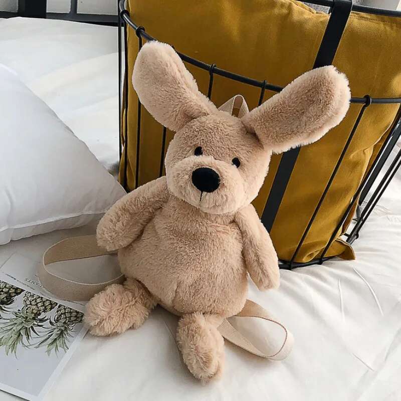New Style Doll Backpac Cartoon Backpack Dog Plush Women Bag Gift Animals Kids Bags For Girls