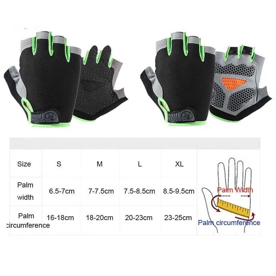 Anti slip shock-absorbing breathable half finger gloves breathable bicycle gloves fitness and fitness glovesW241018