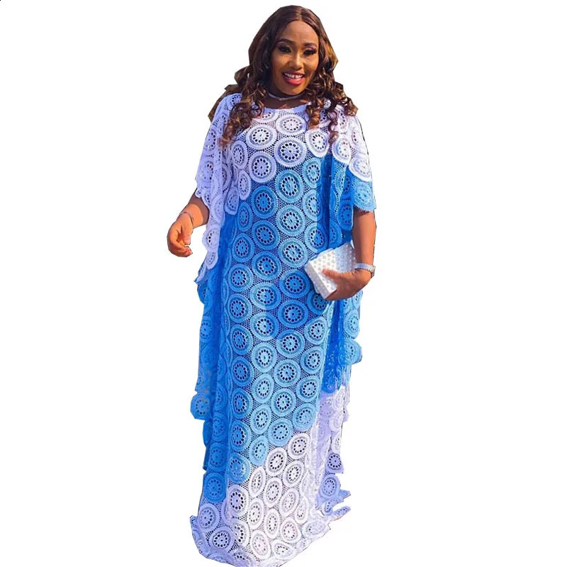 African Party Womens Elegant Lace African Clothing Muslim Fashion Abayas Dashiki Robe Kaftan Long Maxi Dress 241017
