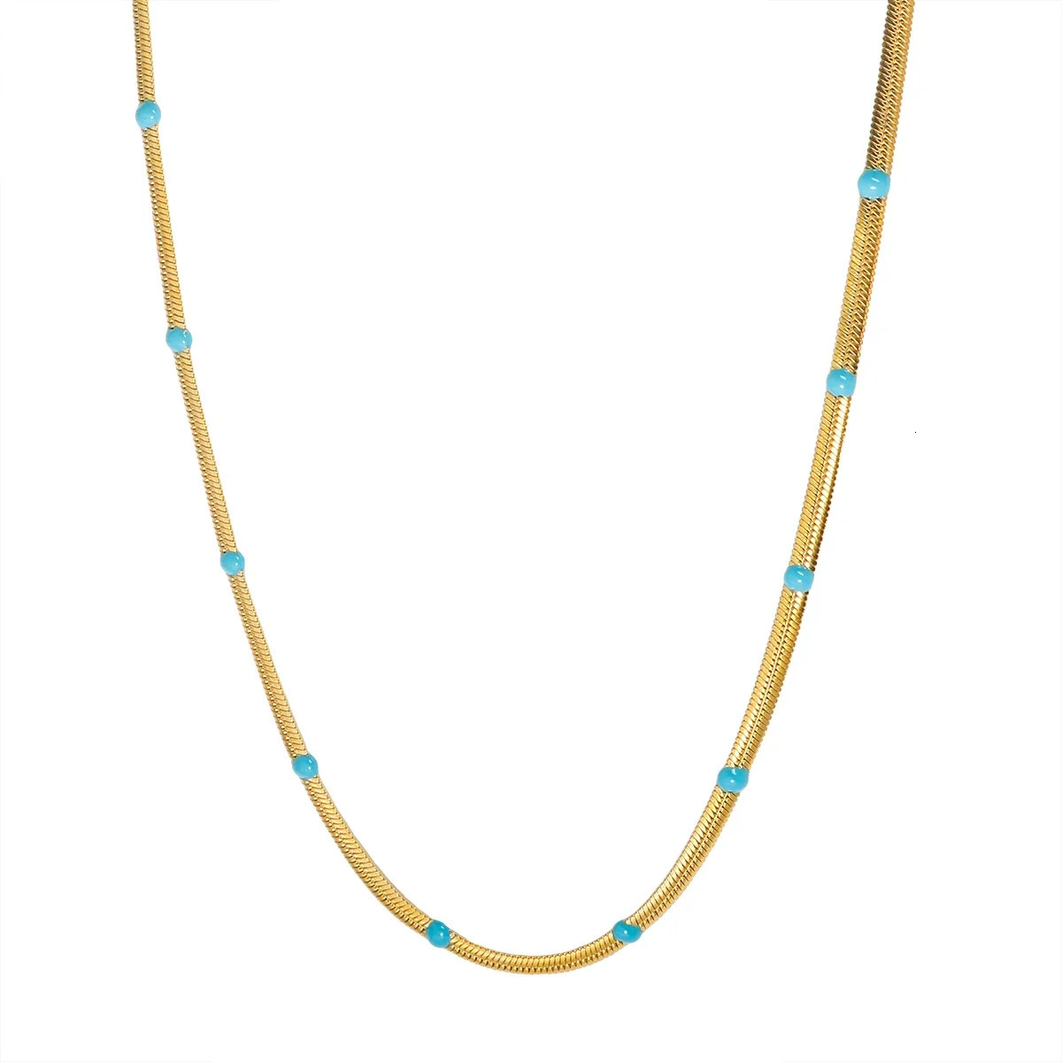 Stainless steel creative chain necklace 241018