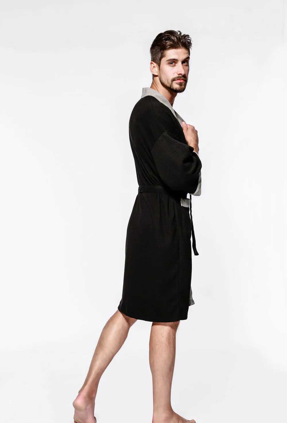 Plus Size Summer Spring Men Bathrobe 8XL Bust 140cm 7XL 6XL Sleepwear Pajama Large SizeXJ241018