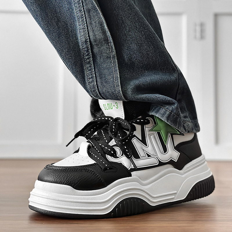 Men's New Thick Soled Height Increasing Fashionable Casual Sports Shoes