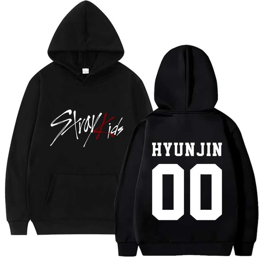 Trend Kpop Stray Kids SKZ Hooded sweatshirts Men Women Fleece Straykids Seungmin FELIX HYUNJIN JEONGIN MINHO Printed HoodieC241018