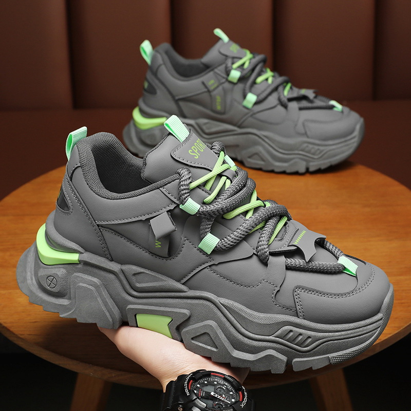 Men's Autumn New Korean Version Thick Soled Fashionable Versatile Casual Shoes
