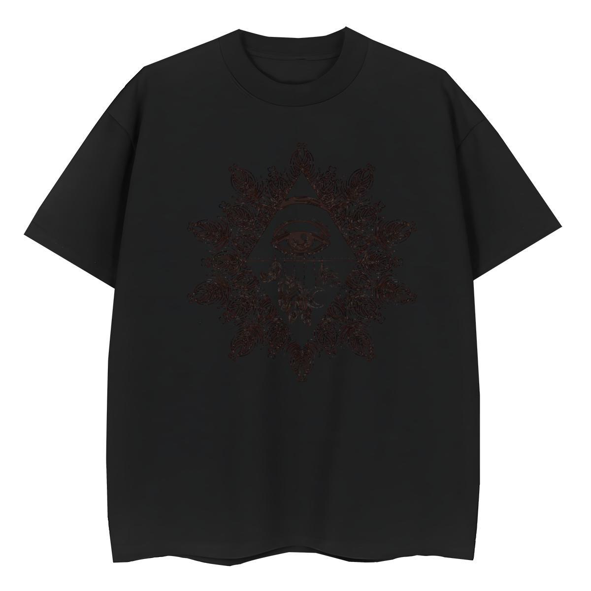 2024 Woman T Shirts 230g Pure Cotton Breathable Short Sleeve Daily Outfit eye of the devil Women Tees Lady DIY Anime Tops Tees