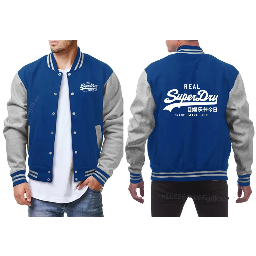Fashion Casual Baseball Uniform Regular Rib Sleeves Wool Unisex University Men Jackets Clothing Jacket 241018