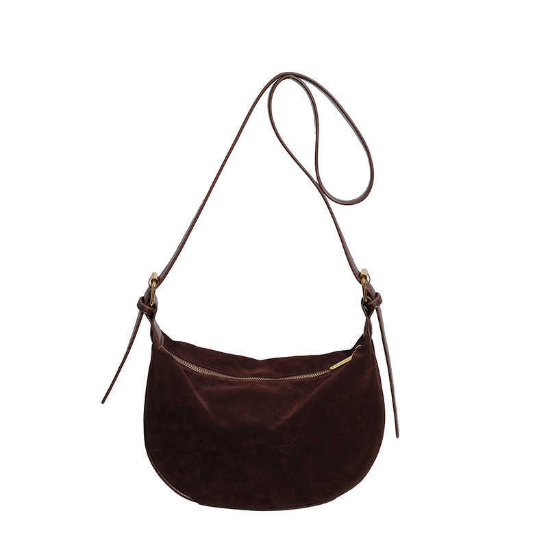 CMM Texture Suede Bag for Women Autumn and Winter New Fashion Trend Shoulder Bag Casual Crossbody Dumpling Bag