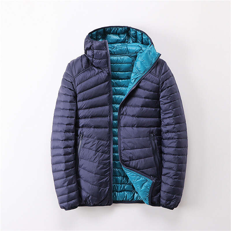 2 In 1Ultra Light Jackets Women Both Sides Wear 90% Duck Down Coats Lady Waterproof Portable Puffer Jacket Outerwear Jk-869