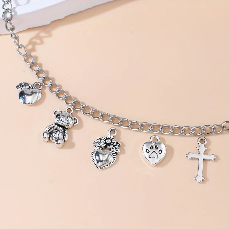 20pcs Silver Plated Cross Charms Pendants for Jewelry Making Bracelet DIY Handmade Necklace Earrings Accessories 241010