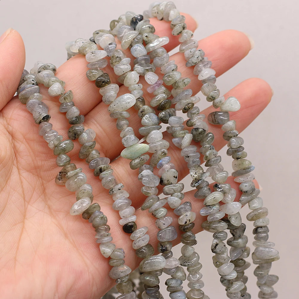 19 types of natural semi stones unformed stone aquamarine 3x5-4x6mm used for DIY necklace earring accessories gift length 40cm 241017