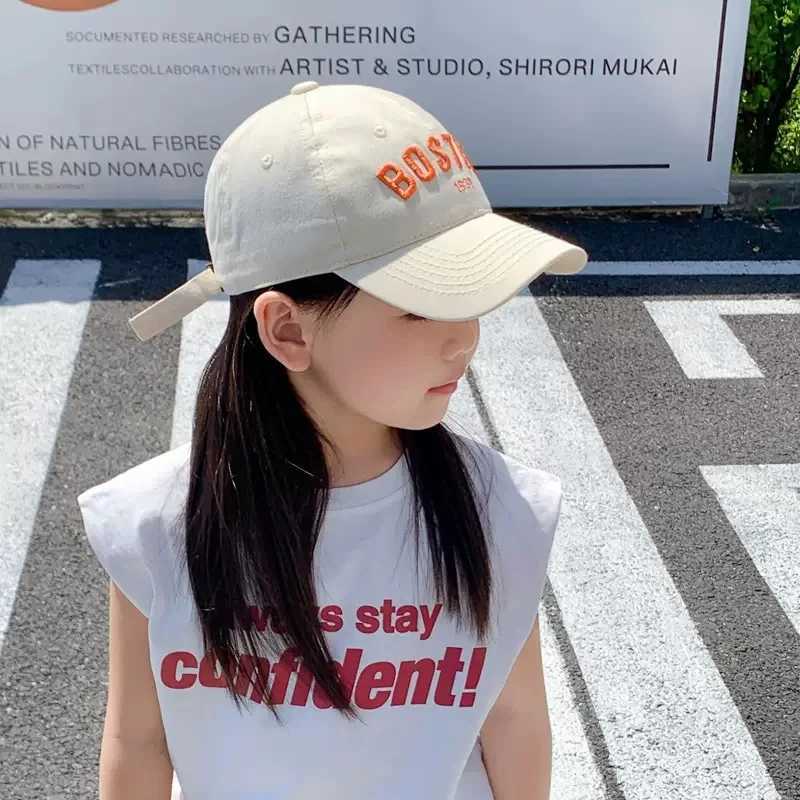 New Children Baseball Cap Summer Cotton Embroidery Letter Boy Girl Sunhat Unisex Outdoor Snapback Fashion Fishing Baseball Hat LX241018