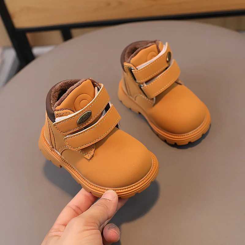 Boots 2024 Cotton Shoes Children Toddler Shoes Winter Shoe for Girl Kids Shoe for Girl Platform Boots Ankle Boots Zapatos Nia Botas H241018