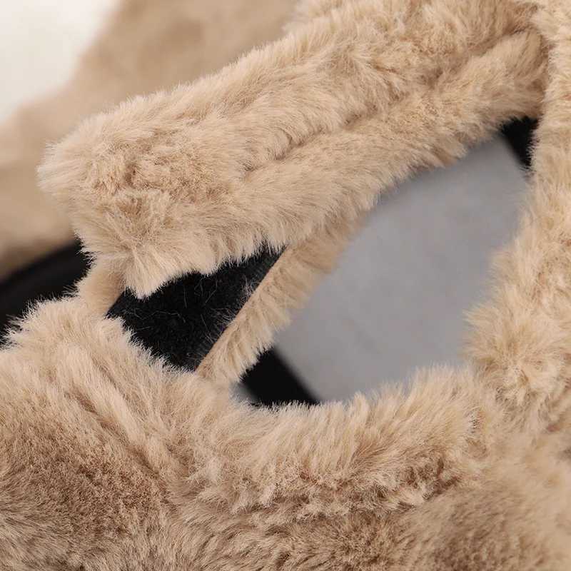 Faux Fur Solid Winter Baseball Cap Hats Women Men Thickened Hat Outdoor Sunshade Keep Warm Adjustable Gorras Casquette Dad HatX241018