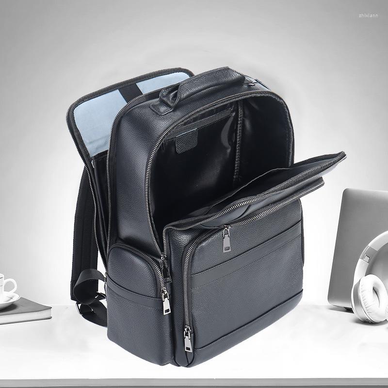 Day Packs Factory Direct Men's Backpack Leather Business Commuter Large Capacity Computer Gifts