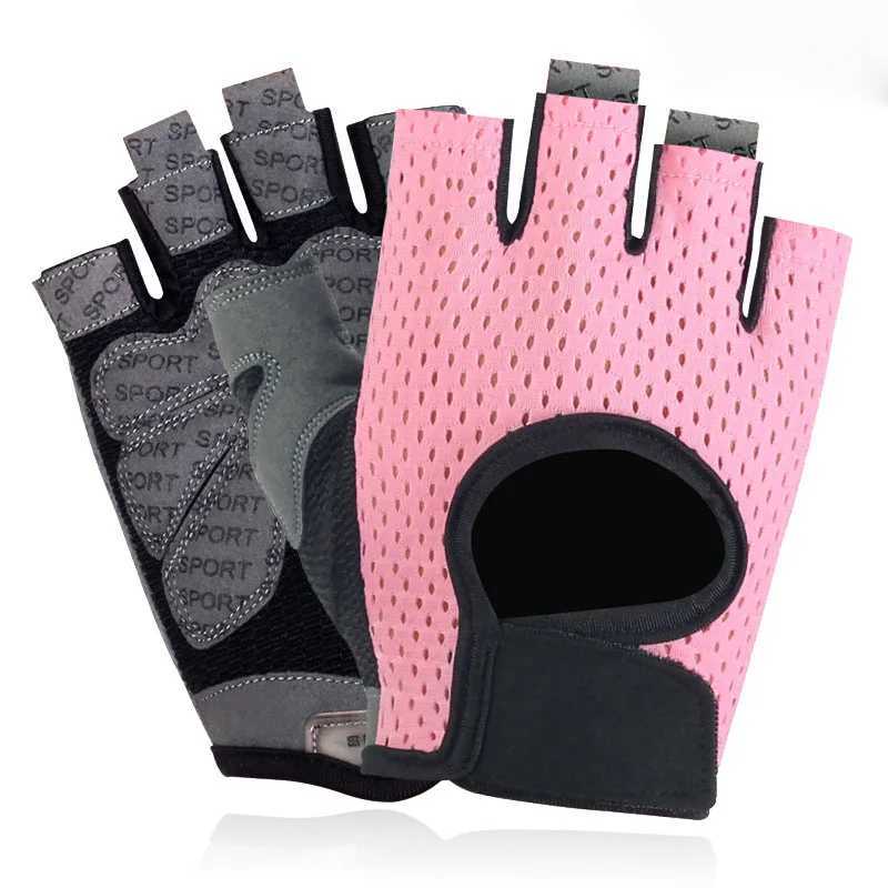 Fitn Gloves Half Finger Mens and Womens Dumbbell Breathable Mountain Bike Sport Thin Sunscreen Half Finger C14W241018