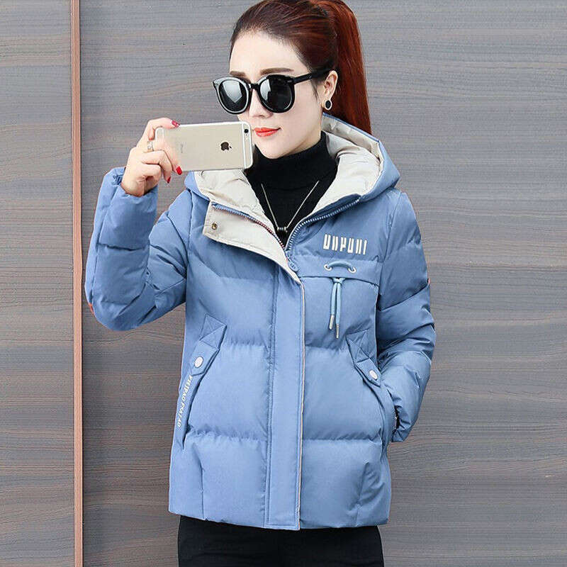 Winter Jacket Women 2024 New Casual Hooded Thick Down Cotton Padded Parka Female Jacket Short Coat Slim Warm Outwear