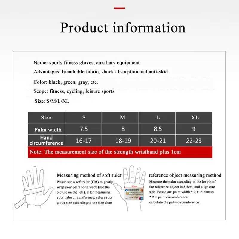 Gym gloves fitness weightlifting gloves body building training gloves fitness half finger handguardsW241018