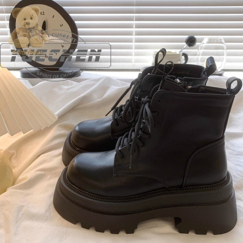 Ddmybear PU Lined Boots, Short Rubber Fashion Boots Chinese Brand Shoes F1023-46.5
