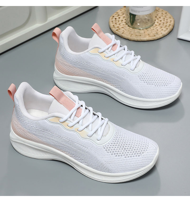 Women's 2024 autumn new outdoor soft sole breathable fashion casual shoes trend shock absorption sports running women's shoes
