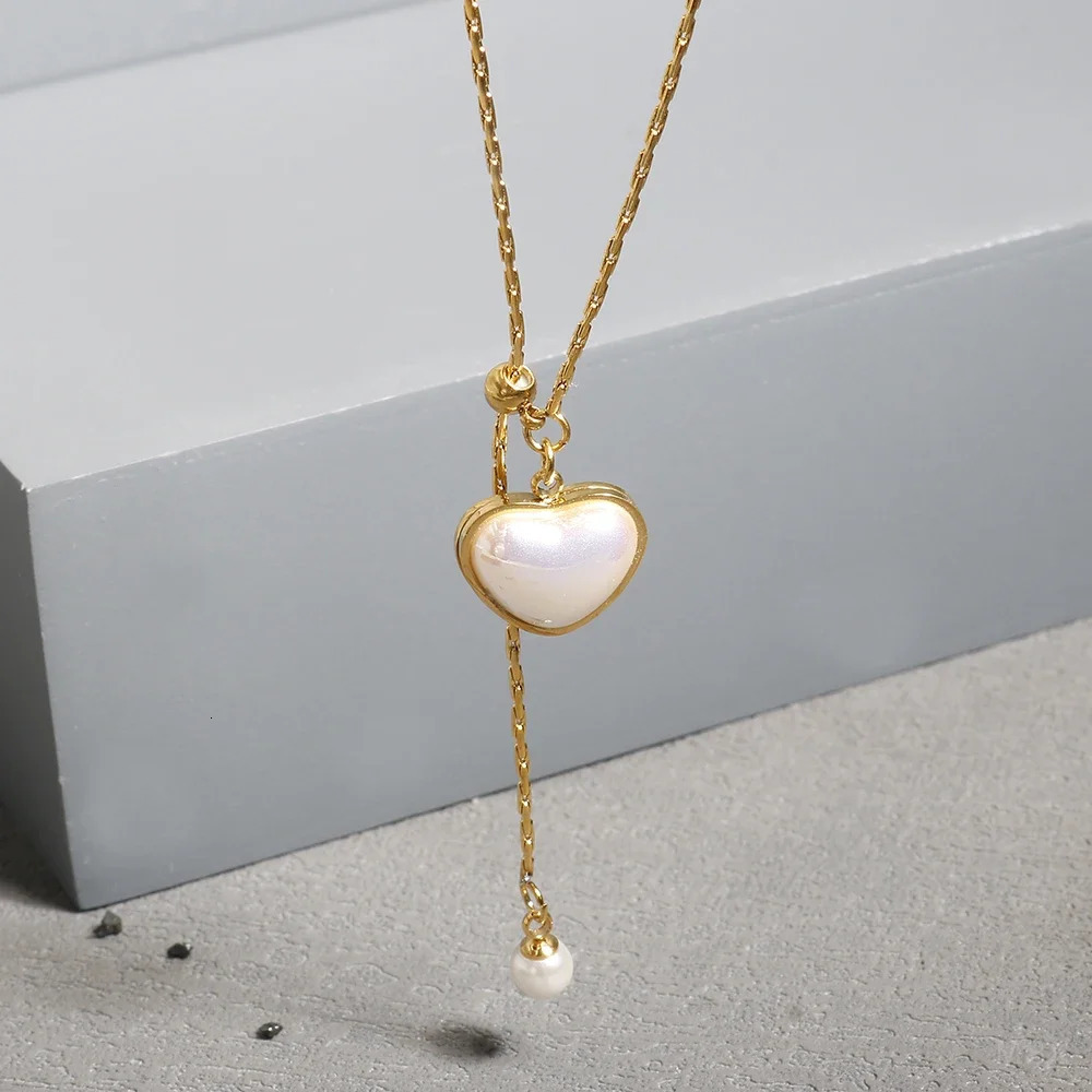 Stainless steel creative chain necklace 241018