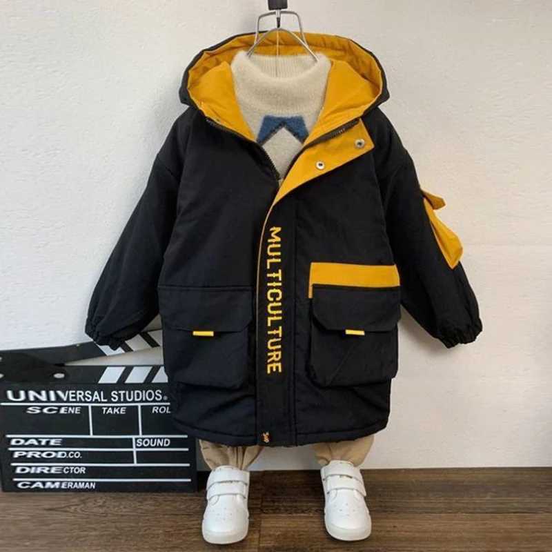 Boys outerwear cotton cheap thick velvet winter and autumn school gift outerwear childrens clothing M241018
