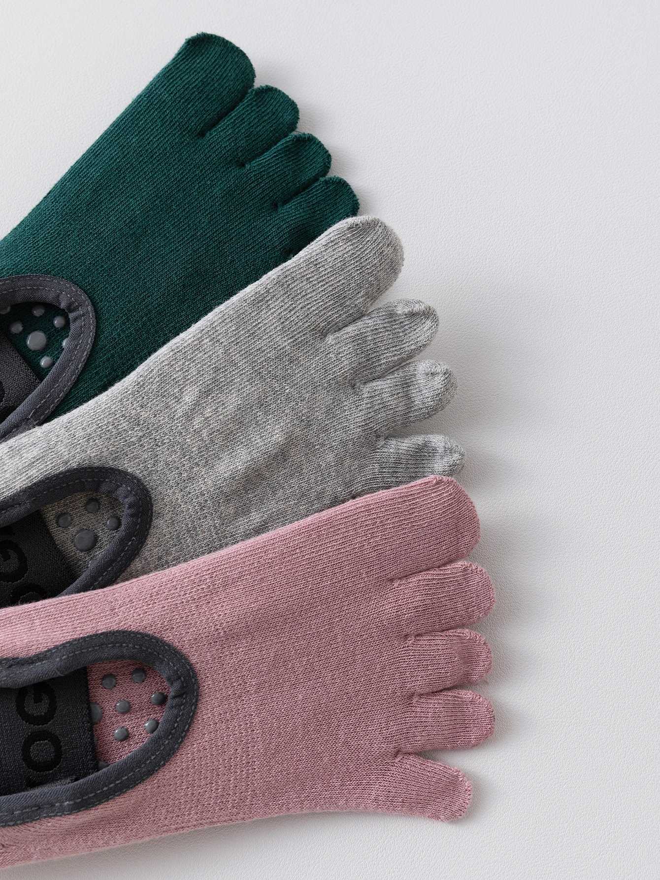 4 pairs of female yoga socks five finger socks non slip straps and fitness aerobic socksW241018