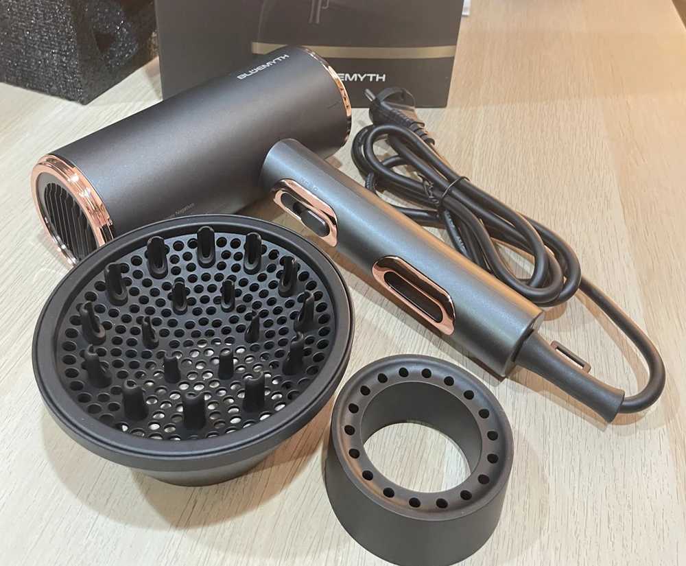2200W high-power professional hair dryer with negative ion heat and cold blue light anti-static hair dryer for household appliances W241018