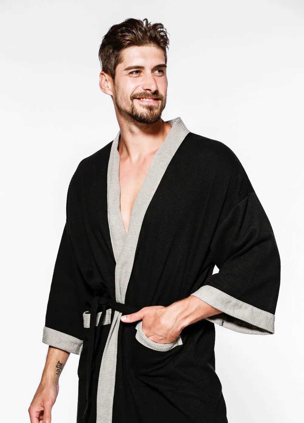 Plus Size Summer Spring Men Bathrobe 8XL Bust 140cm 7XL 6XL Sleepwear Pajama Large SizeXJ241018