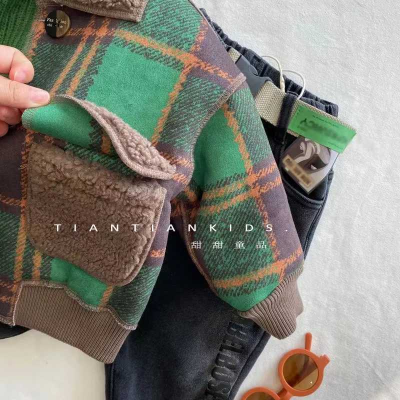 Autumn and winter childrens clothing baby clothing cashmere cardigan wool cardigan wool jacket boys coat M241018