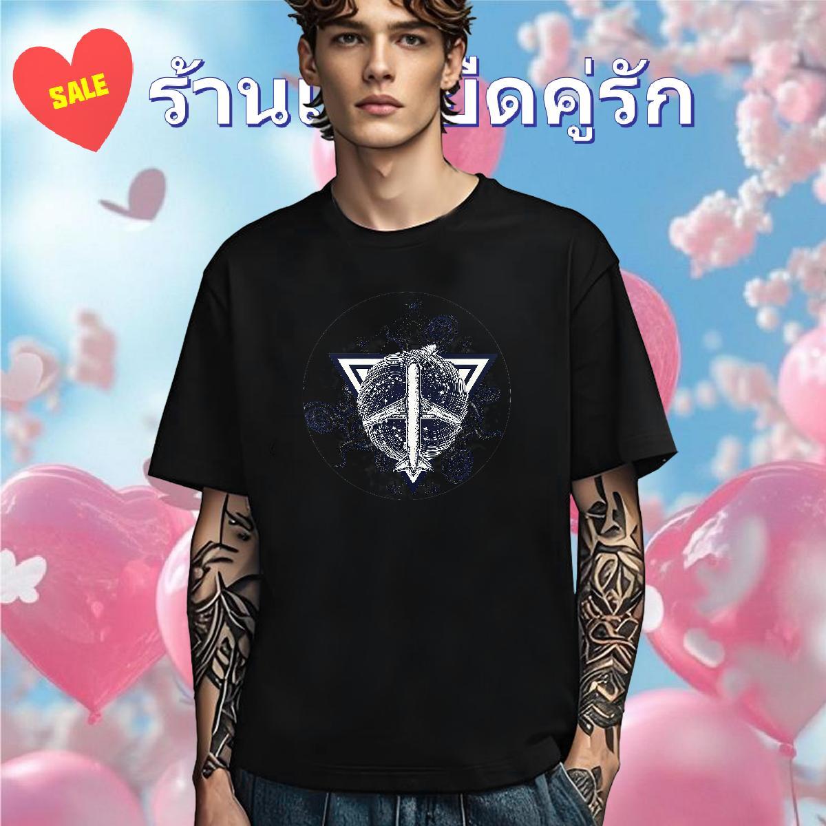 Free Shipping T shirt 230g 100% Cotton eye of the devil Street Wear Custom Printing Breathable Crew Neck Men Tshirts Brand Polos