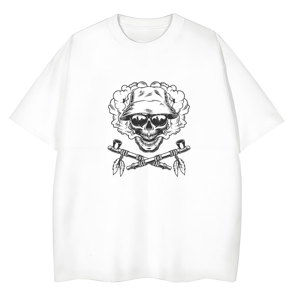 Factory Direct T-Shirts for Women 230g Pure Cotton Crew Neck Casual Daily Wear skull Lady T shirt Designer Nice DIY Logo Tees
