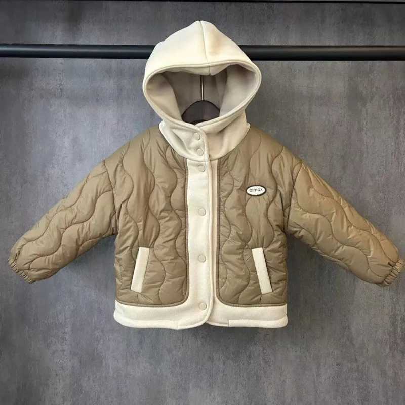 Boys outerwear windproof jacket thread winter autumn cotton high-quality Christmas gift childrens clothing M241018
