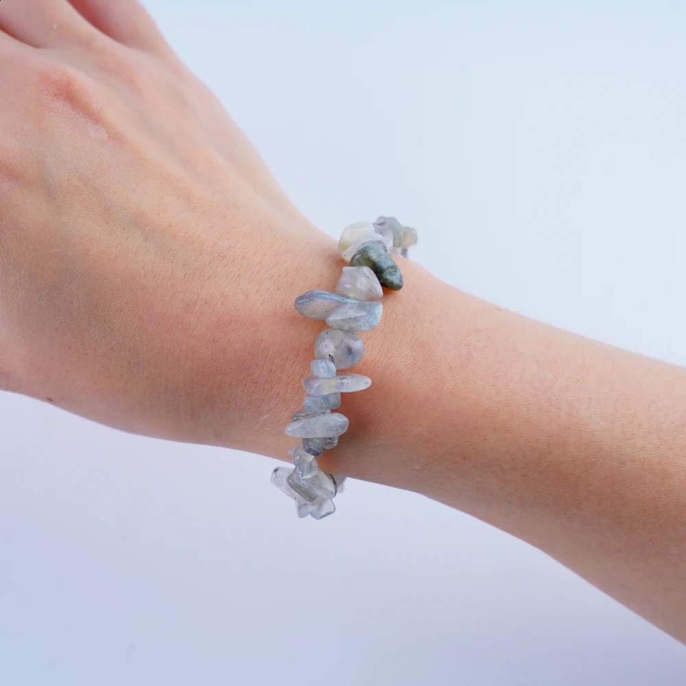 30 pieces/batch of fashionable irregular gravel natural stone extended adjustable bracelets suitable for womens hand drawn jewelry party gifts 241018