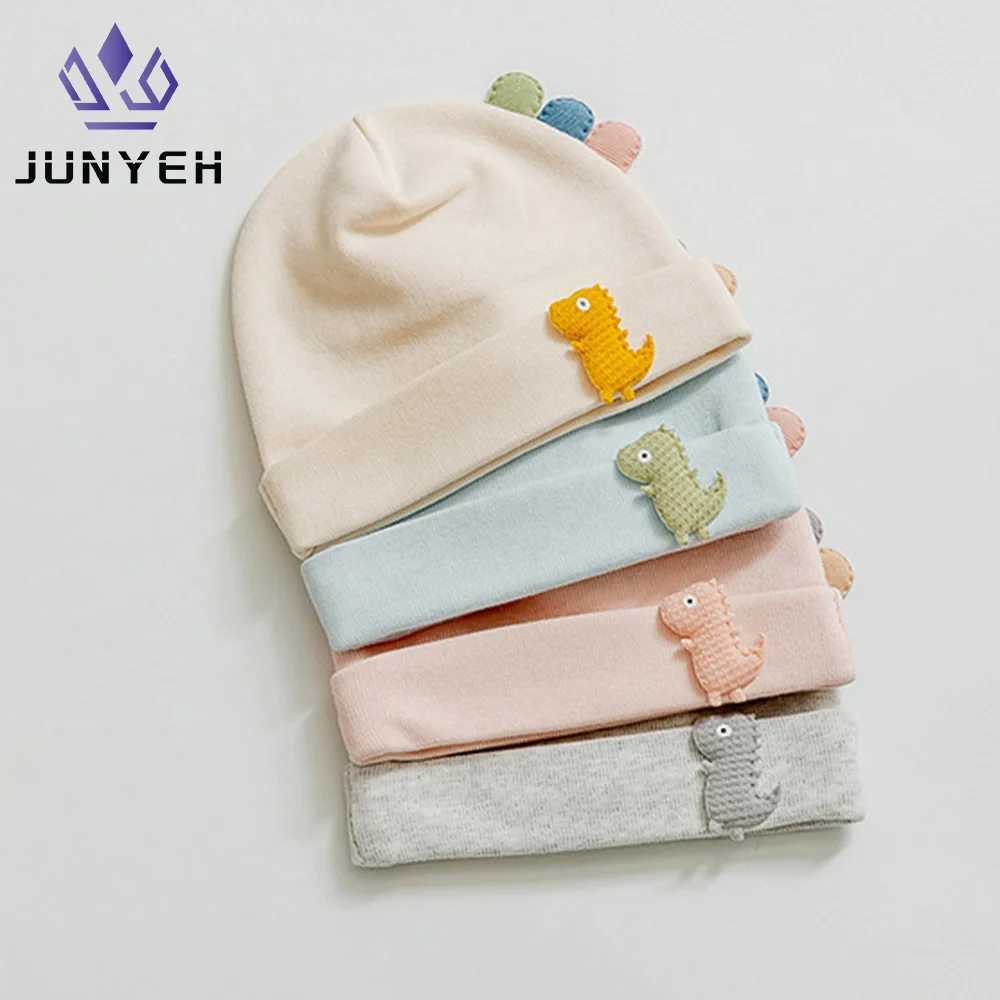 Cotton Baby Hat Spring Autumn Winter Boys Girls Soft Dinosaur Caps Newborn Baby Hats For Kids 0-3 Months LX241018