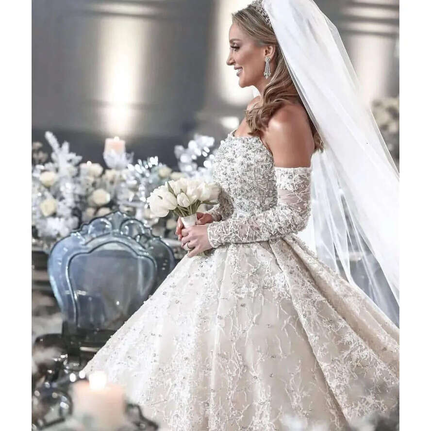 Gowns Strapless Mermaid Custom Made Applique Bridal Race Or Length Wedding Dresses Court Train Satin Ruched Tulle Beach Vestido De Noiva
