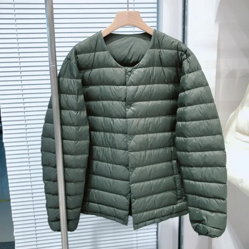 Mens 90% White Duck Er Puffer Jackets 2023 New Autumn Winter Keep Warm Lightweight Packable Men Down Coat
