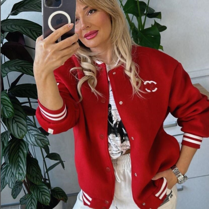 Designer Women's Jacket new Luxury brand single breasted hoodie women's top fashion casual baseball Jackets women's coat