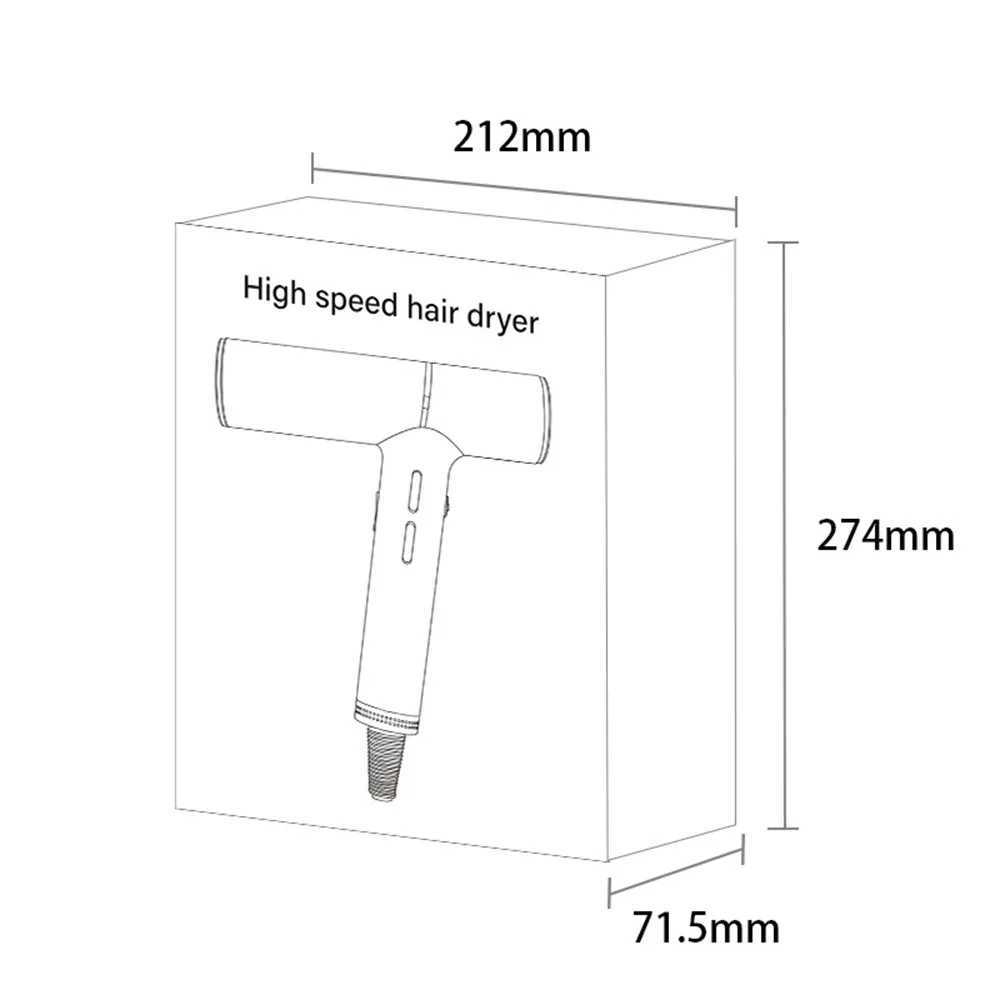 Mini professional negative ion 110000rpm hair dryer brushless motor hair dryer fast drying constant temperature salon hairdressing tools W241018